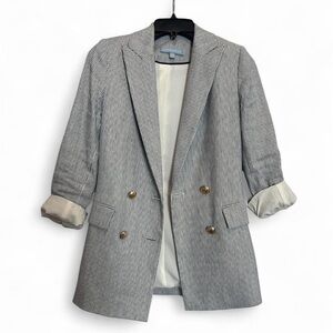 ANTONIO MELANI Striped Blazer - Blue and White